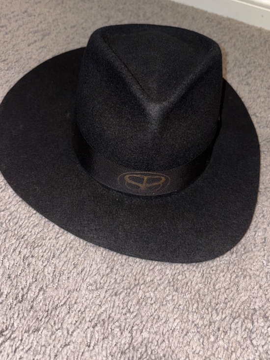 SIMONE I SMITH Moody Monday Harmony  Black Fedora Hat Size M 7.25 main image 6